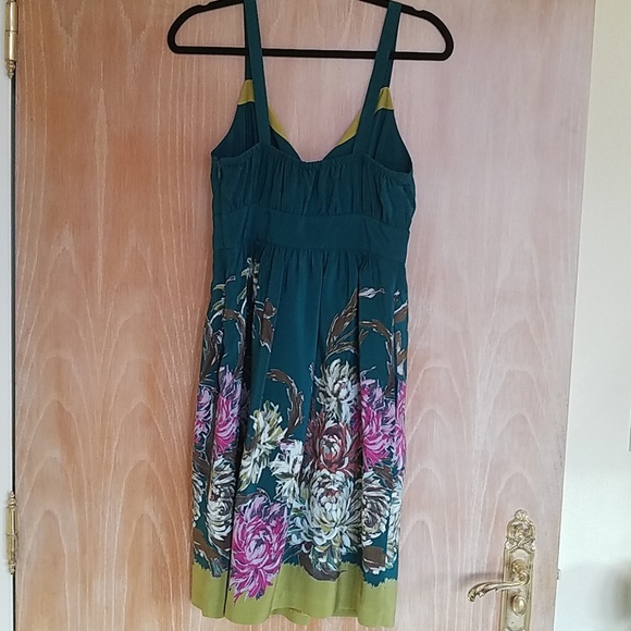 Anthropologie Maeve Silk Floral Dress - Picture 3 of 7
